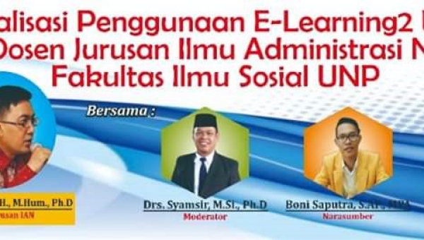 Sosialisasi Penggunaan E-Learning Versi 2 bagi Dosen IAN 